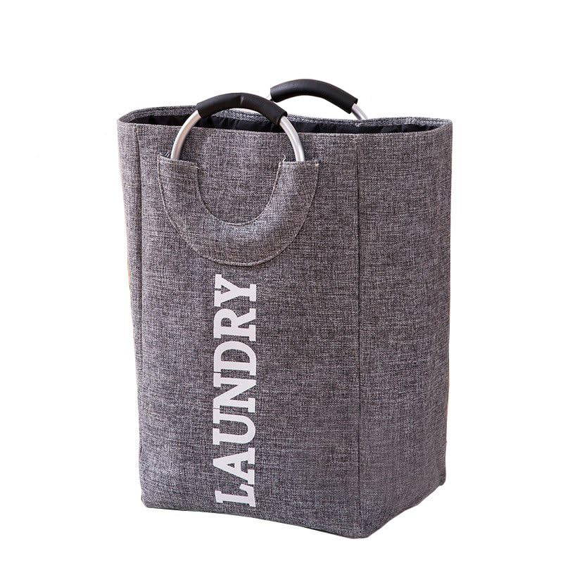 PUSHKH Foldable Laundry Basket with Handles for Washing Dirty Clothes Laundry Hamper 55L Capacity Multicolor - Image 1