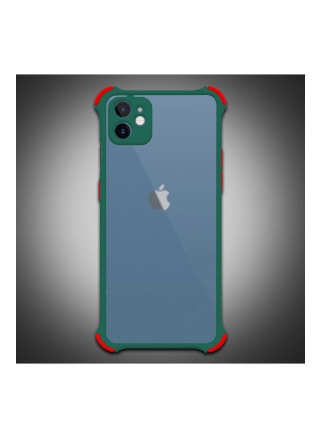 NIBEMINENT Protective Case Cover For Apple iPhone 12 Mini Clear/Dark Green - Image 4