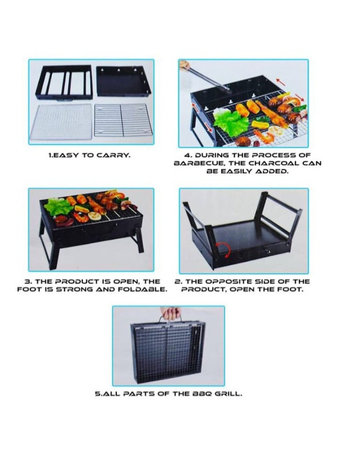 NO BRANDS PORTABLE CHARCOAL BBQ GRILL - Image 2