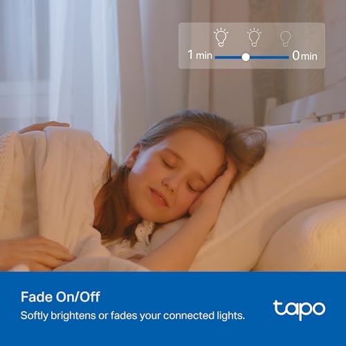 tapo مفتاح ت dimmer الذكي TP-Link Tapo، قطب واحد، يتطلب سلك محايد، مفتاح ضوء Wi-Fi 2.4GHz متوافق مع Alexa و Google Home، معتمد من UL، لا يتطلب محور، أبيض، Tapo S500D (4-pack) - Image 4