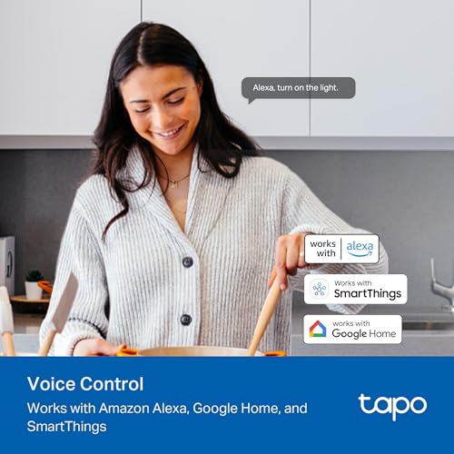 tapo مفتاح ت dimmer الذكي TP-Link Tapo، قطب واحد، يتطلب سلك محايد، مفتاح ضوء Wi-Fi 2.4GHz متوافق مع Alexa و Google Home، معتمد من UL، لا يتطلب محور، أبيض، Tapo S500D (4-pack) - Image 5
