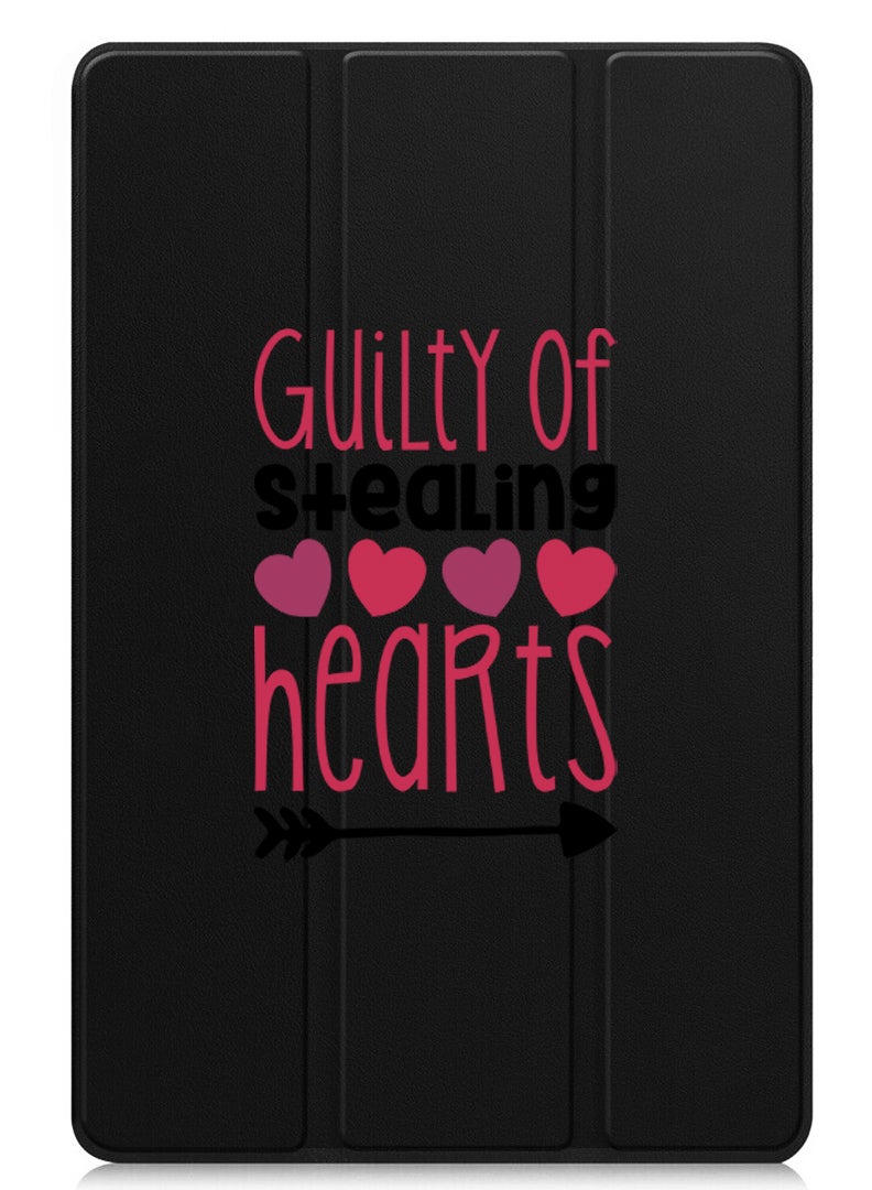 Theodor Protective Flip Case For Apple iPad Pro 13 (2024) With Trifold Stand Auto Wake Sleep Shockproof Cover Guilty of Stealing hearts - Image 1
