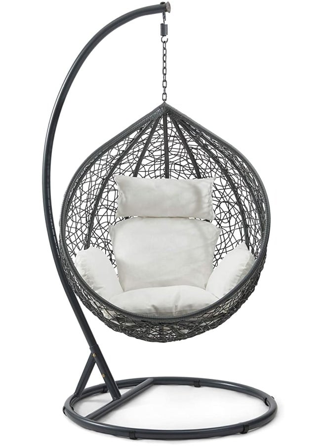 Sampa Rattan Sampa Rattan One-Person Swing – Modern and Chic for Your Outdoor Escape.  - Image 1