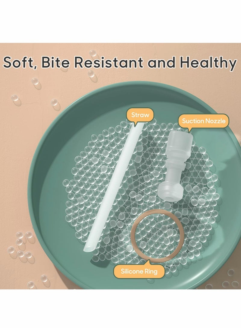 Kids 480ml Water Bottle with Straw, Reusable BPA-Free Drinking Cup for School, Leak-Proof Design, Perfect for Summer Sports Activities for Children (Green) - Image 4