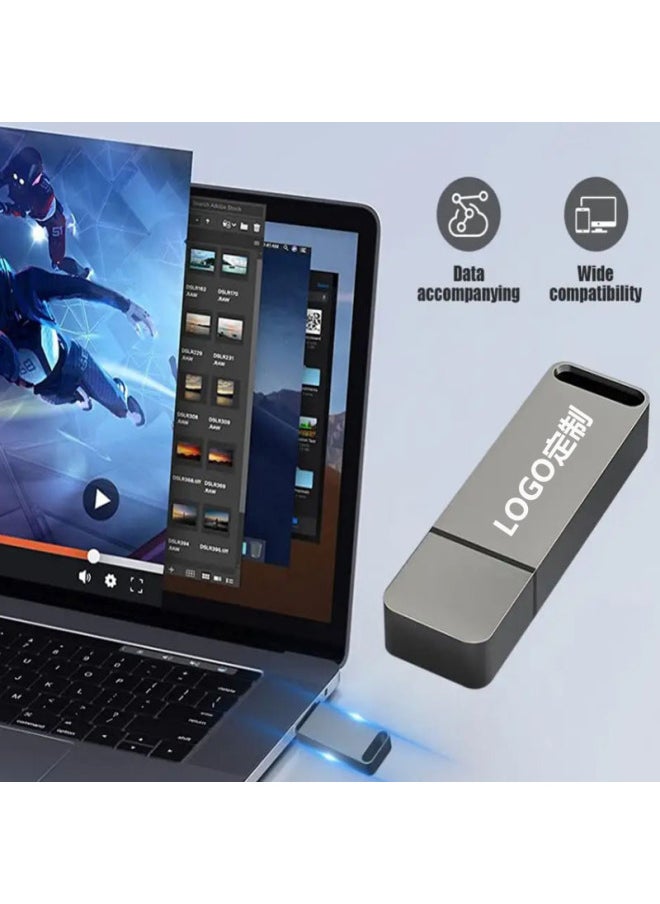 U Disk 16tb 2tb Expansion U Disk 8TB Portable Mobile U Disk USB2.0 3.0 Free Logo-Color:Red-Capacity:Customized Expansion (1TB-16TB) Free Laser Logo Real-time Quotation  - Image 2