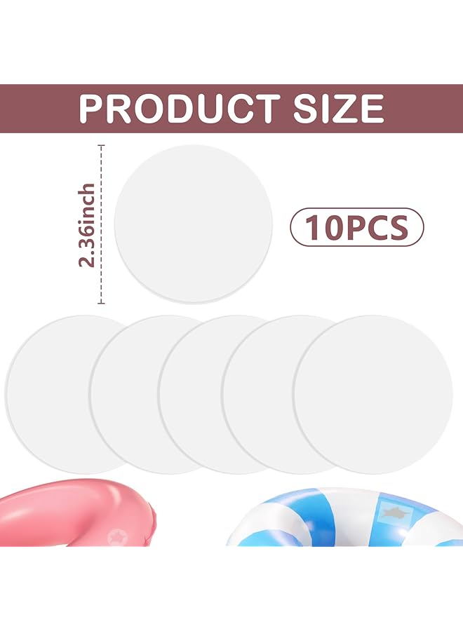 Oasisgalore 10Pc Waterproof Inflatable Patch Kit Self Adhesive Air Mattress Repair Kit For Inflatable For Mattresses Boats Raincoats Umbrellas Swimming Rings  - Image 4