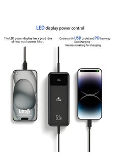Zoom Plus ZP-20 20000mAh 22.5W Ultra Fast Charging Power Bank 1 Input 1 Output External Battery Pack Black MAXIMO  - Image 2