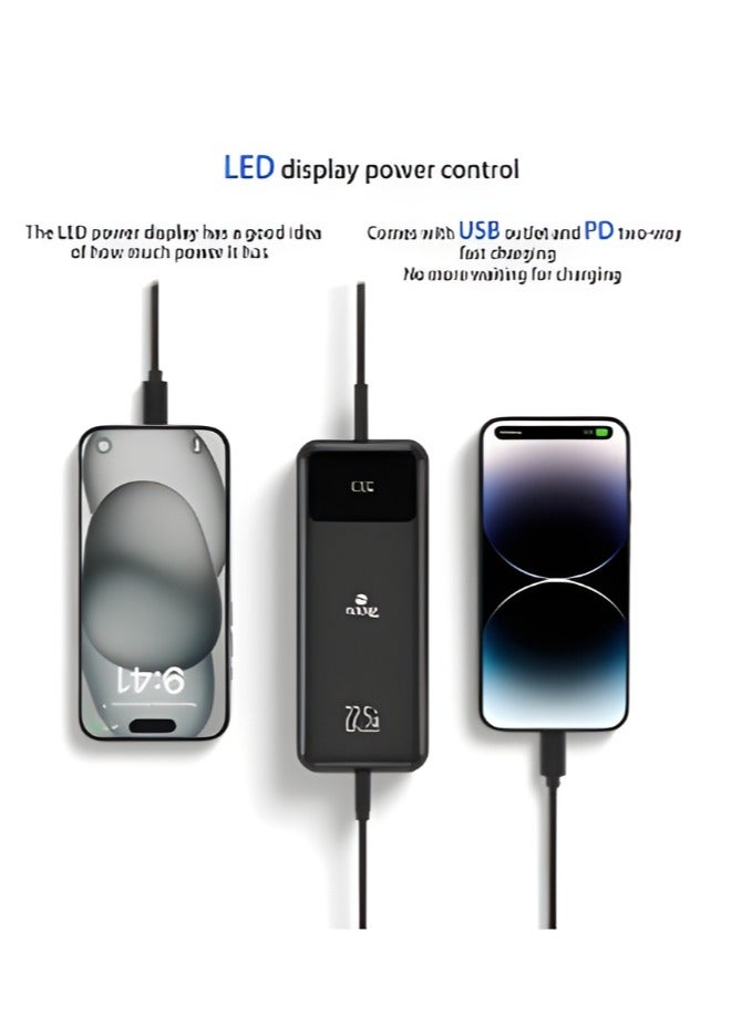 Zoom Plus ZP-20 20000mAh 22.5W Ultra Fast Charging Power Bank 1 Input 1 Output External Battery Pack Black MAXIMO - Image 2
