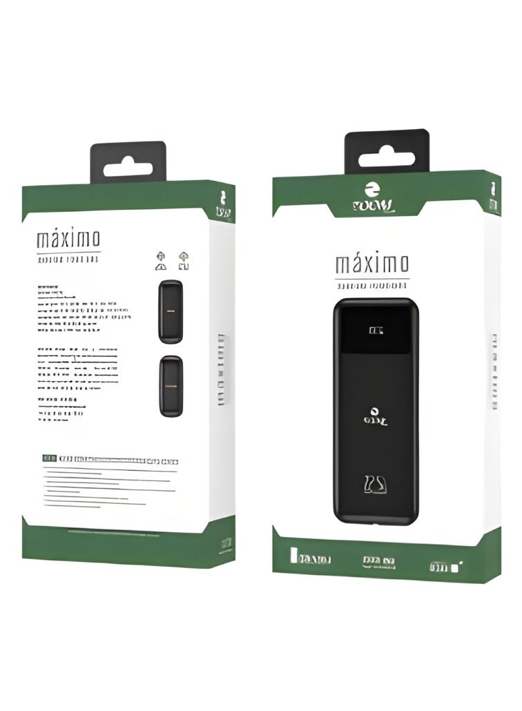 Zoom Plus ZP-20 20000mAh 22.5W Ultra Fast Charging Power Bank 1 Input 1 Output External Battery Pack Black MAXIMO - Image 3