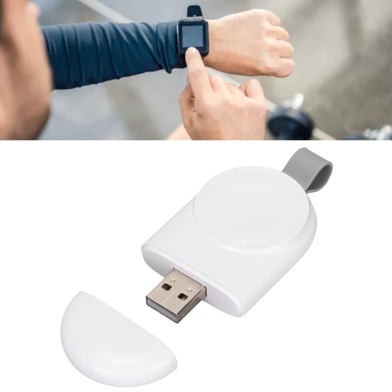 Wireless USB Charger Portable Magnetic Induction Watch Charger - Cable Free Travel Charger for 44mm 42mm 40mm 38mm Compatible IWatch - Image 3