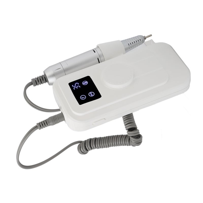 Electric Nail Drill Machine: White 0 To 35000RPM Adjustable Rotation Speed - Multifunctional Electric Nail File With HD LCD Display for Home Salon, Travel And Nail Art Enthusiasts - Image 5