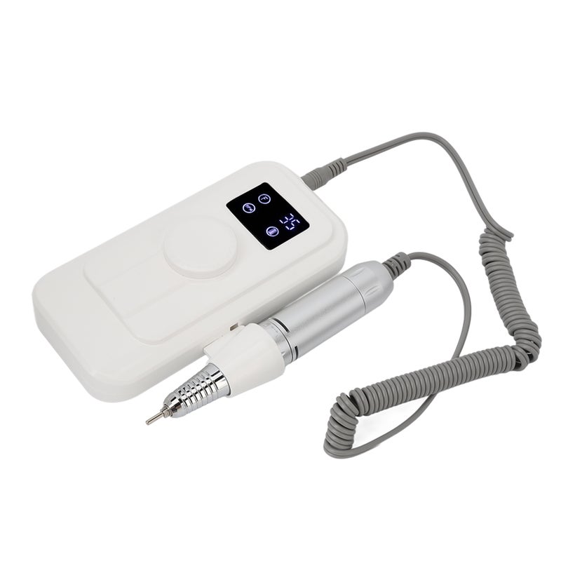Electric Nail Drill Machine: White 0 To 35000RPM Adjustable Rotation Speed - Multifunctional Electric Nail File With HD LCD Display for Home Salon, Travel And Nail Art Enthusiasts - Image 3