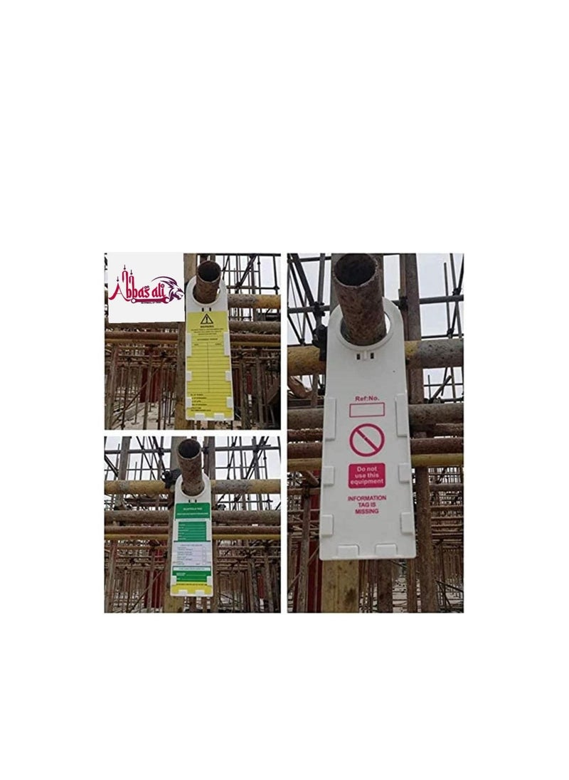 ABBASALI Scaffolding Status Holder and Scaffolding and Construction Inspection Tags  - Image 2