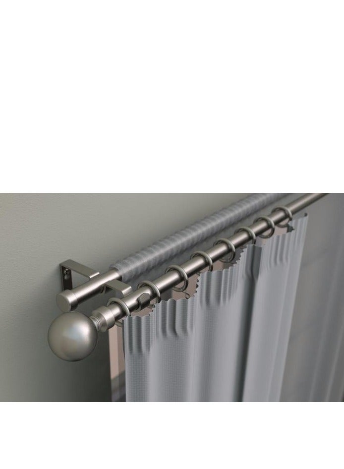 ميكاسا عمود ستارة كروي أنيق و كلاسيكي مع قابلية للتمديد بشكل رائع بلون المعدن المطفى بطول 120-210 سم SACO.MP.DOUB.120210.PE