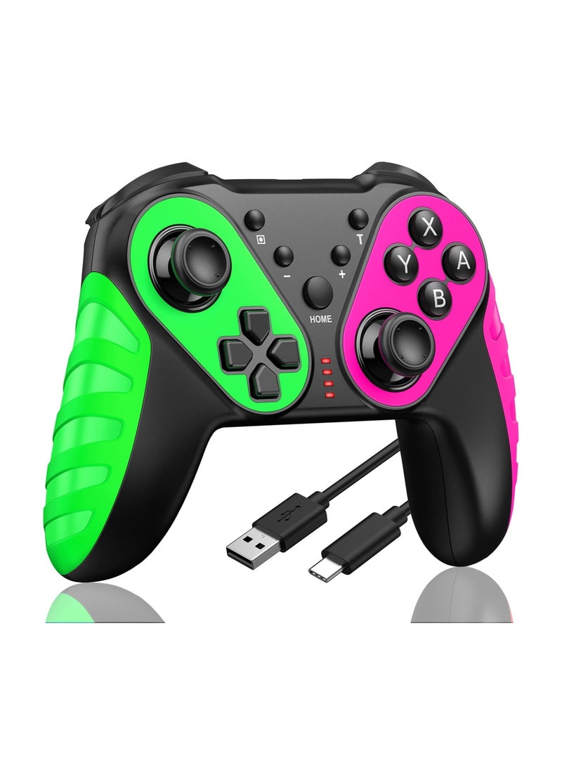 erorex - LOVNOV Wireless Switch Controllers Compatible with Nintendo Switch/Lite/OLED Game Console, Switch Pro Controller w/Turbo, Rumble, Motion Control, Screenshot, Echo Red/Green Switch Remote Controllers - Image 1