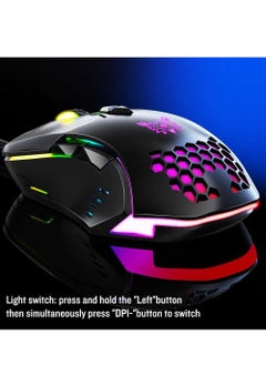 onikuma Onikuma CW902 Gaming Mouse Black  - Image 4