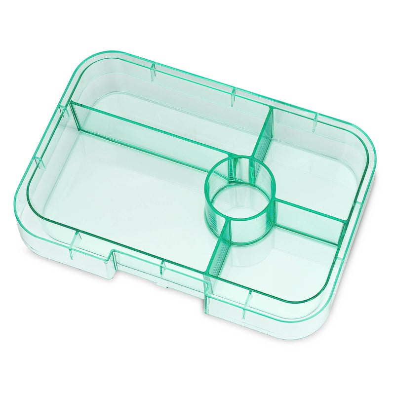 Yumbox Tapas Leakproof Bento Lunch Box - 5-Compartment Bento Container for Adults and Kids; Large Size 9.5x6.9x1.8; BPA-Free, Leakproof & Easy Clean; Lunch Box Kids (Antibes Blue) - Image 4