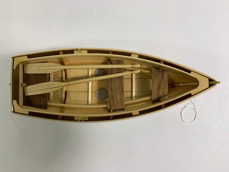 Model Expo Midwest Dinghy Wooden Ship Model Building Kit for Adults DIY Woodcraft Self Assembly - Image 4
