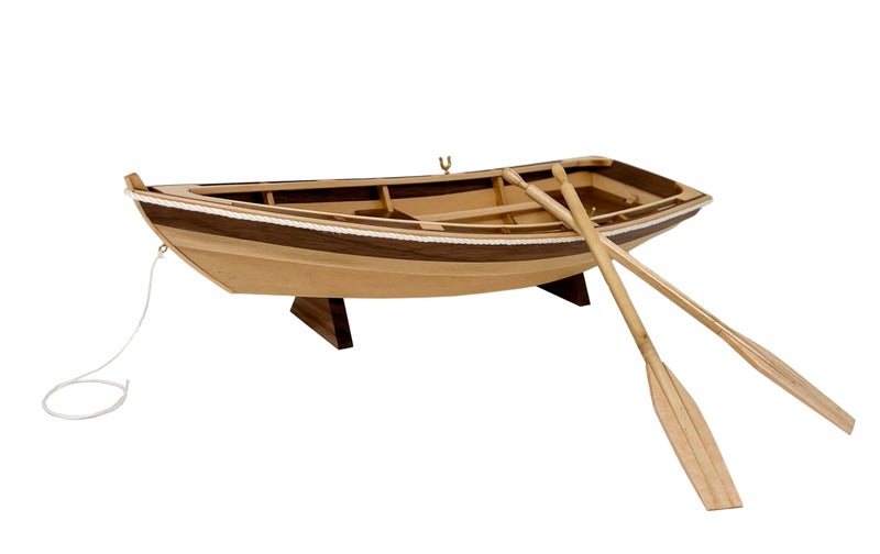 Model Expo Midwest Dinghy Wooden Ship Model Building Kit for Adults DIY Woodcraft Self Assembly - Image 1