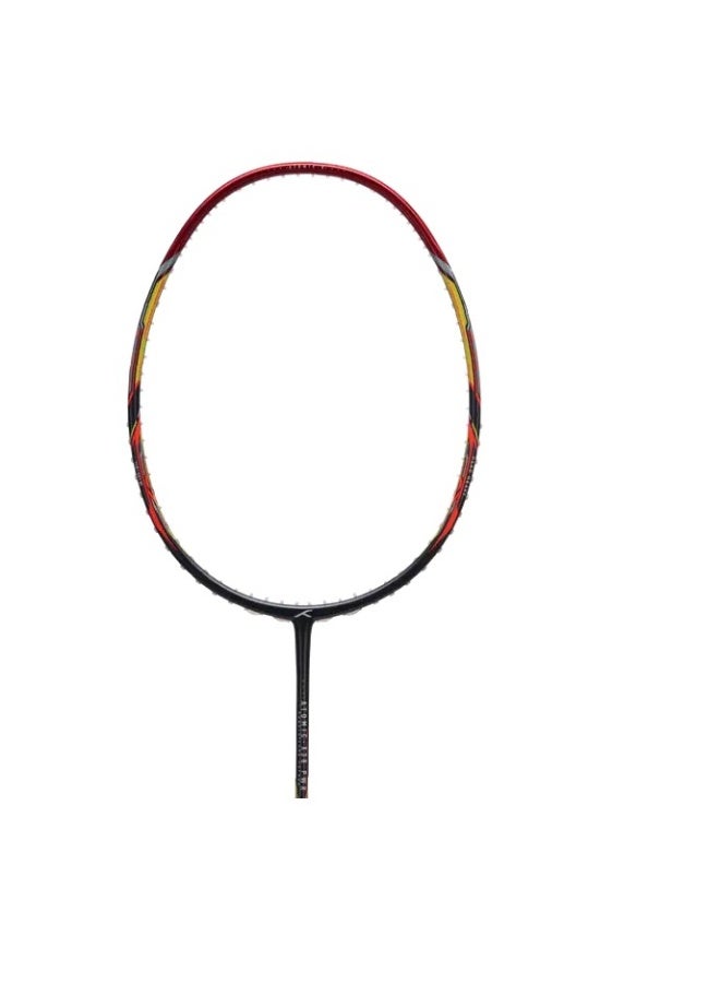 Hundred Atomic X 38 CTRL Carbon Fibre Strung Badminton Racket with Full Racket Cover for Intermediate Players (72g, Max Tension - 32LBS) (Charcoal/Red) - Image 2
