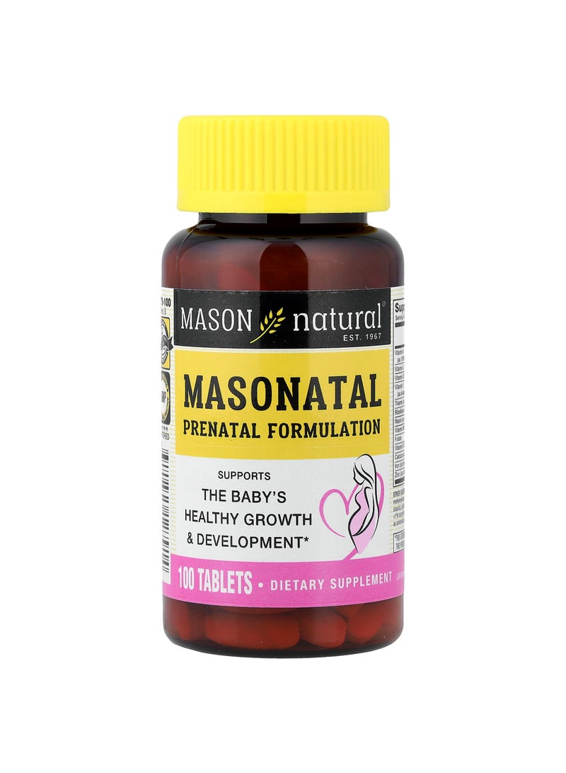 Mason Natural Masonatal Prenatal Formulation, 100 Tablets
