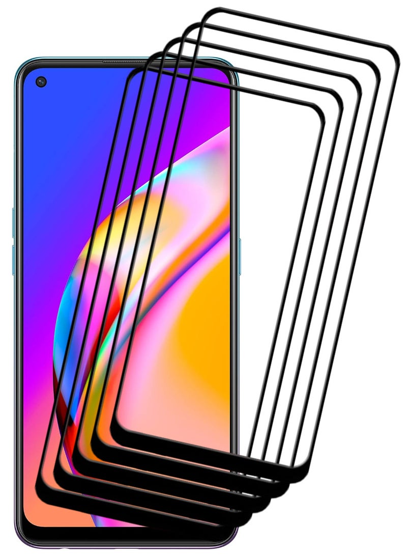 ACLIX 5 Pieces Antistatic ESD Dustproof Premium Quality High Definition Tempered Glass Screen Protector Designed For Oppo A94 5G - Image 1