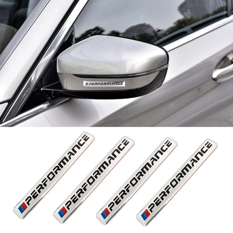 Car 3 Color Classic Badge Metal Sticker is Suitable for car Windshield Side Mudguard Bumper Trunk Hood and car Interior and so on4PCS Silver