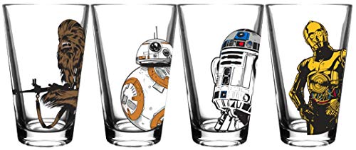 Star Wars Classic Pint Glass Set - 16 oz. Glass Capacity - Set of 4 Glasses - Classic Shape - Image 1