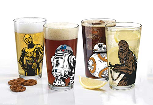 Star Wars Classic Pint Glass Set - 16 oz. Glass Capacity - Set of 4 Glasses - Classic Shape - Image 2