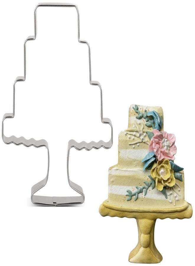 LILIAO Cake Cookie Cutter for Wedding - 3.1 x 4.3 inches - Stainless Steel - Image 1