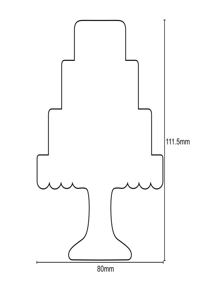 LILIAO Cake Cookie Cutter for Wedding - 3.1 x 4.3 inches - Stainless Steel - Image 4