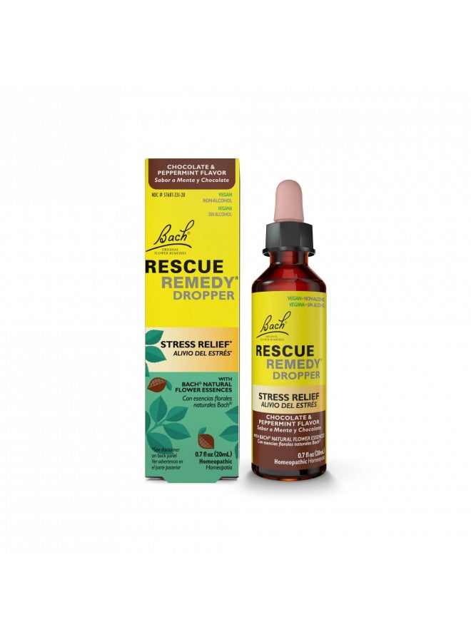RESCUE Bach RESCUE Remedy- Chocolate Peppermint Flavor- Stress Relief- Homeopathic- Flower Essences- 20mL  - Image 2