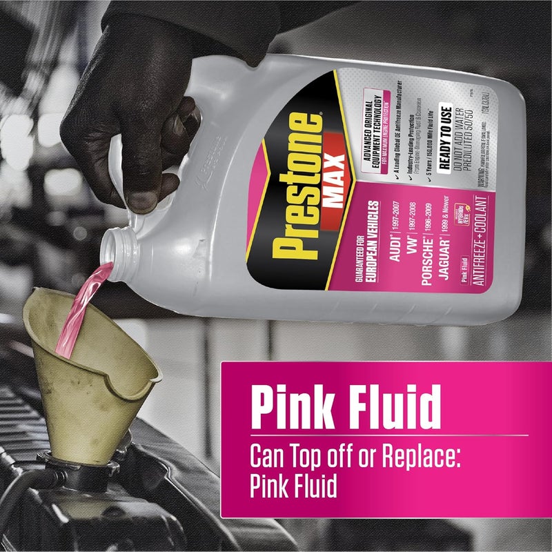 Prestone MAX Euro Pink 50/50 Antifreeze Automotive Coolant, Pack of One - Image 5