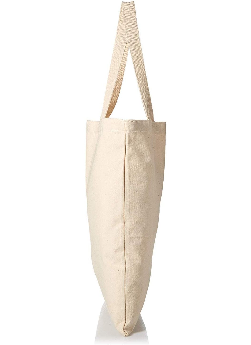 TBF Bulk Blank Cotton Canvas Tote Bags Heavy Duty Ideal for Crafts and Promotions Wholesale EcoFriendly Shopping Bag 15W x 16H  - Image 5