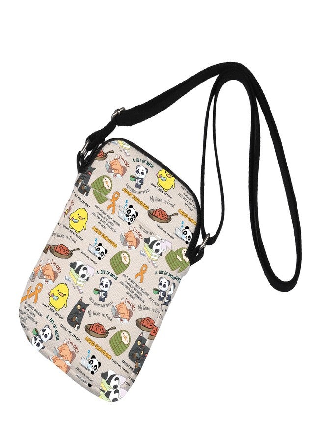 WUSUANED Funny Adhd Crossbody Bag Mental Health Gift Neurodiverse Gift - Image 5