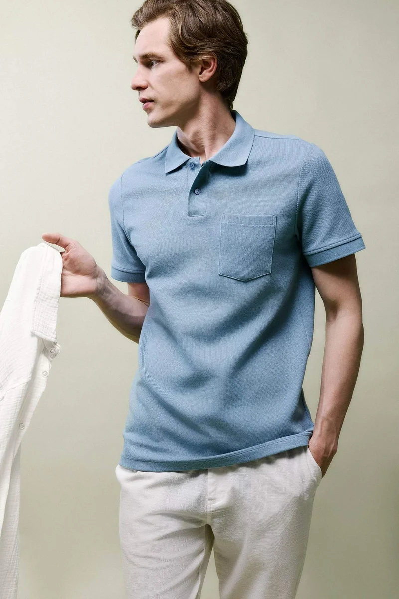 ديفاكتو Regular Fit Short Sleeves Polo T-Shirt