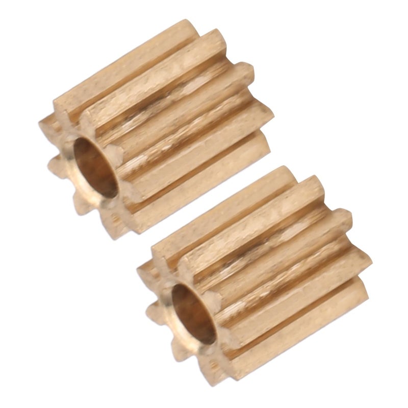 Brass Motor Pinion Gear 9 Tooth Replacement Parts For Stable Performance 2 Pieces - Image 5