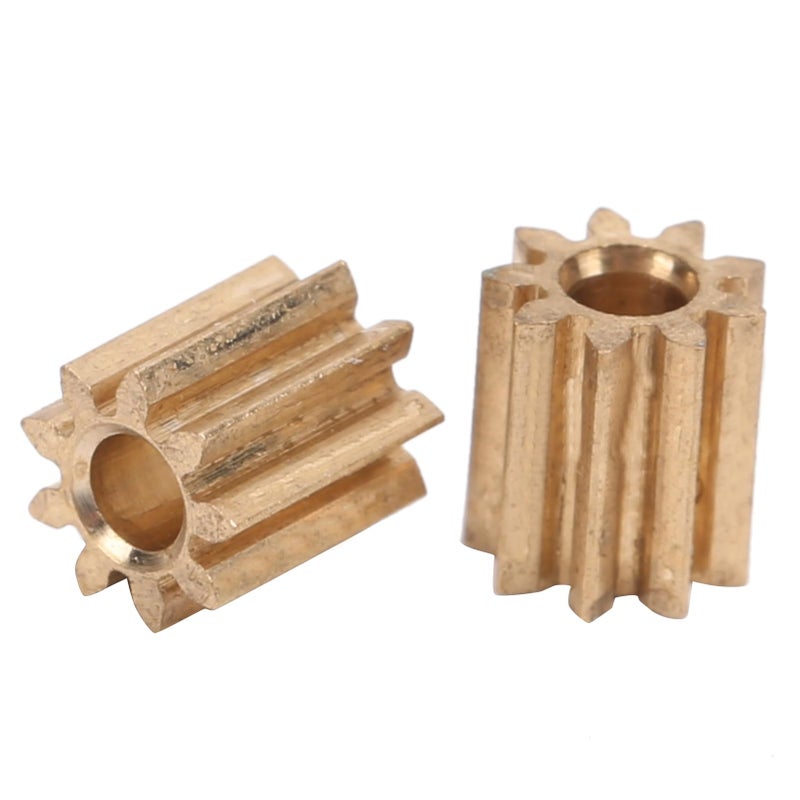 Brass Motor Pinion Gear 9 Tooth Replacement Parts For Stable Performance 2 Pieces - Image 4