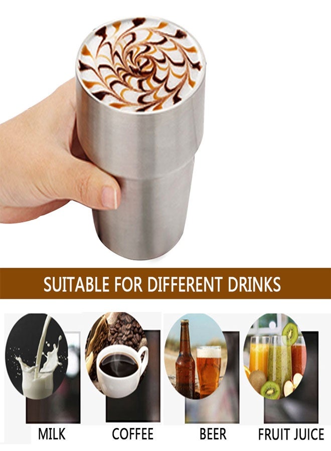 وهاواي 2-piece stainless steel wine barrel 10.5oz double wall vacuum insulated cup, suitable for coffee, wine, cocktails for picnics, camping parties, or daily family use - Image 4