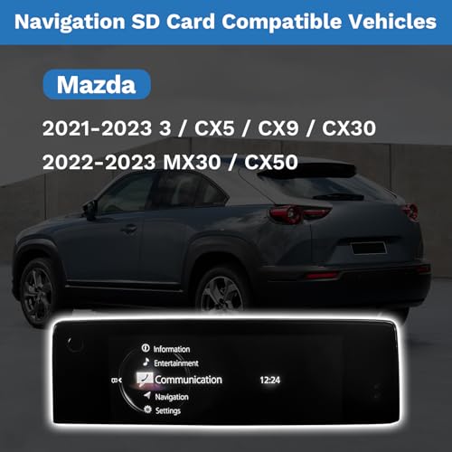 Forccord Latest Version Navigation SD Card Fits for 2021-2023 3 / CX5 / CX9 / CX30, 2022-2023 MX30 / CX50 Car GPS Navigation System for USA/CAN/MEX Maps TD2K-66-EZ1 Replacement Accessories - Image 3