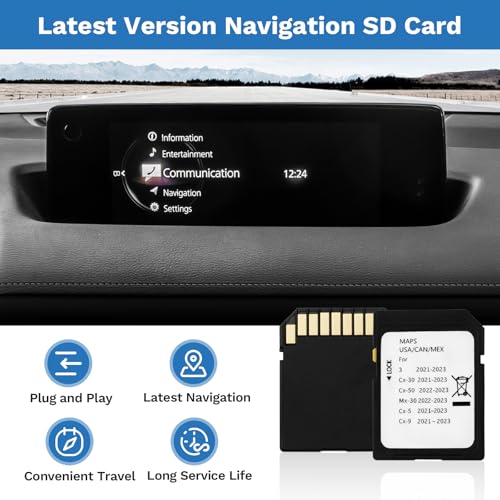 Forccord Latest Version Navigation SD Card Fits for 2021-2023 3 / CX5 / CX9 / CX30, 2022-2023 MX30 / CX50 Car GPS Navigation System for USA/CAN/MEX Maps TD2K-66-EZ1 Replacement Accessories - Image 2