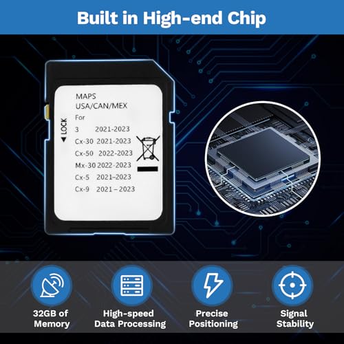 Forccord Latest Version Navigation SD Card Fits for 2021-2023 3 / CX5 / CX9 / CX30, 2022-2023 MX30 / CX50 Car GPS Navigation System for USA/CAN/MEX Maps TD2K-66-EZ1 Replacement Accessories - Image 4