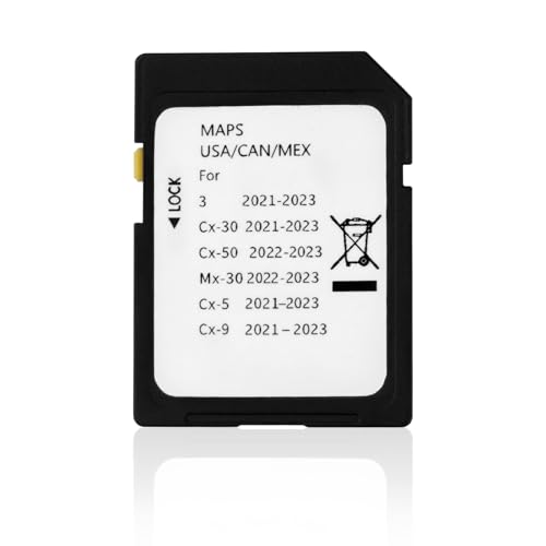 Forccord Latest Version Navigation SD Card Fits for 2021-2023 3 / CX5 / CX9 / CX30, 2022-2023 MX30 / CX50 Car GPS Navigation System for USA/CAN/MEX Maps TD2K-66-EZ1 Replacement Accessories - Image 1
