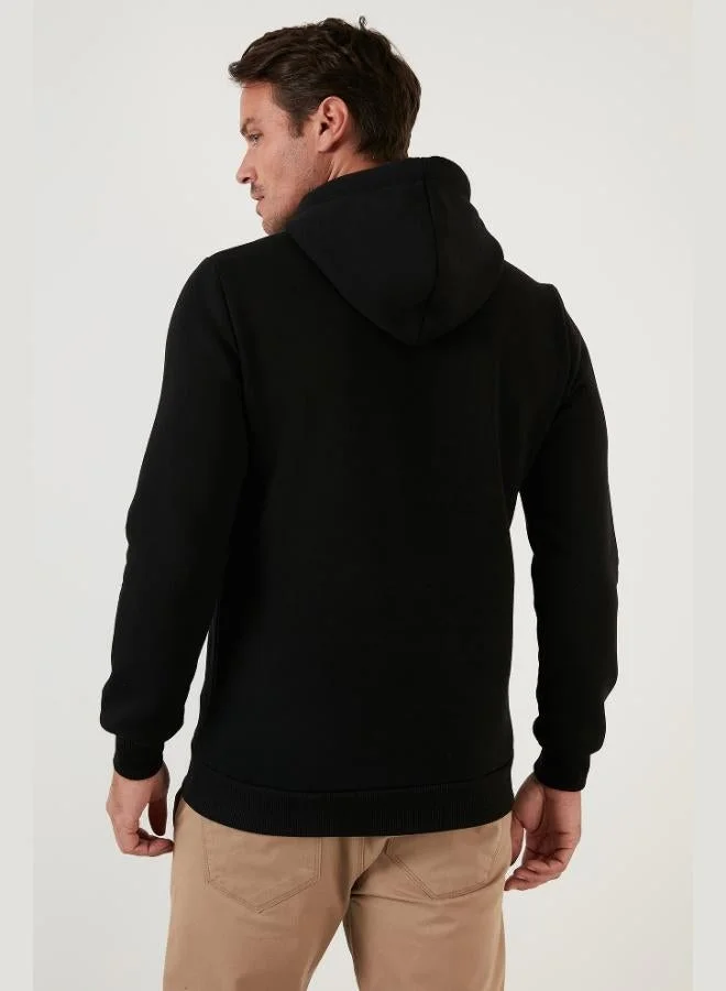 Buratti  Buratti Regular Fit Hooded Sweatshirt with Kangaroo Pocket, Soft Fleece Lining, Men's Sweatshirt 5905281 for Men | Best Price UAE