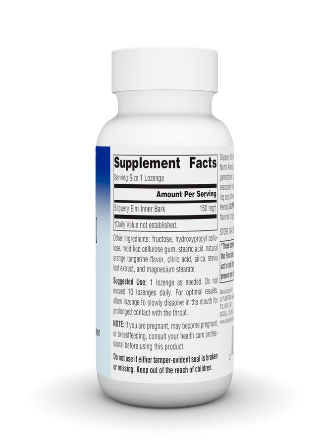 Planetary Herbals Slippery Elm Tangerine Lozenges, Herbal Throat Support, 100 Lozenge - Image 3