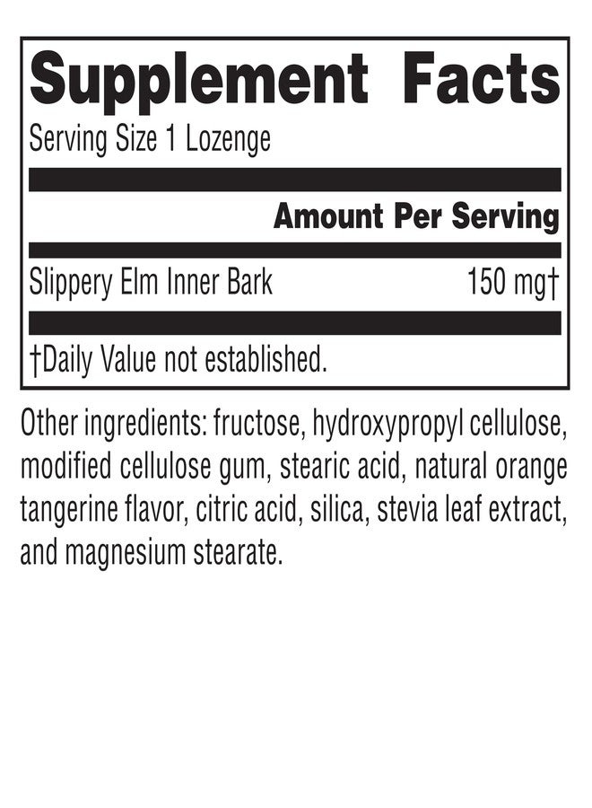 Planetary Herbals Slippery Elm Tangerine Lozenges, Herbal Throat Support, 100 Lozenge - Image 2