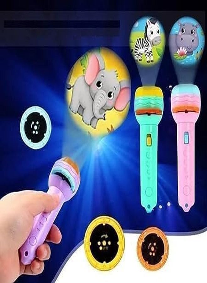 ATOOZED Kids Slide Projector Torch for Bedtime | Fun Storytelling Flashlight with Interchangeable Slides | Safe ABS Material | Easy to Use | Night Light & Sleep Aid for Children - Image 4