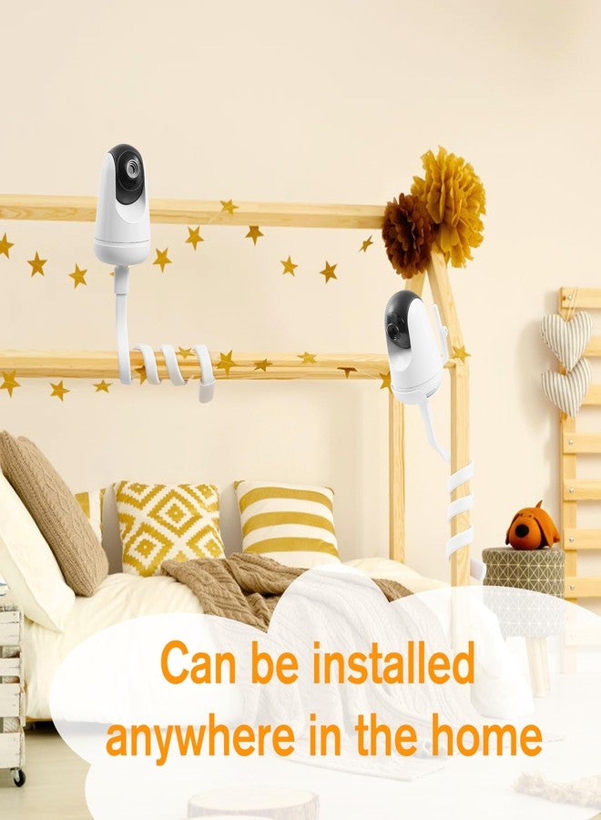 HiPP Baby Monitor Mount Camera Shelf Compatible with VAVA and Most Other Baby Monitors, Universal Flexible Baby Camera Holder, Securely Attaches to Crib Cot Shelves or Furniture, 1/4" Screw - Image 3