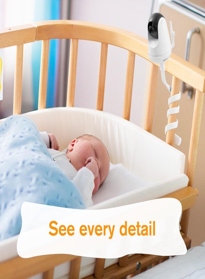 HiPP Baby Monitor Mount Camera Shelf Compatible with VAVA and Most Other Baby Monitors, Universal Flexible Baby Camera Holder, Securely Attaches to Crib Cot Shelves or Furniture, 1/4" Screw - Image 2