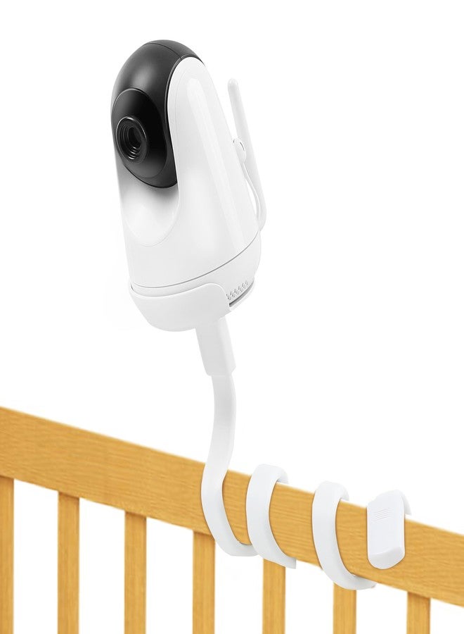 HiPP Baby Monitor Mount Camera Shelf Compatible with VAVA and Most Other Baby Monitors, Universal Flexible Baby Camera Holder, Securely Attaches to Crib Cot Shelves or Furniture, 1/4" Screw - Image 1